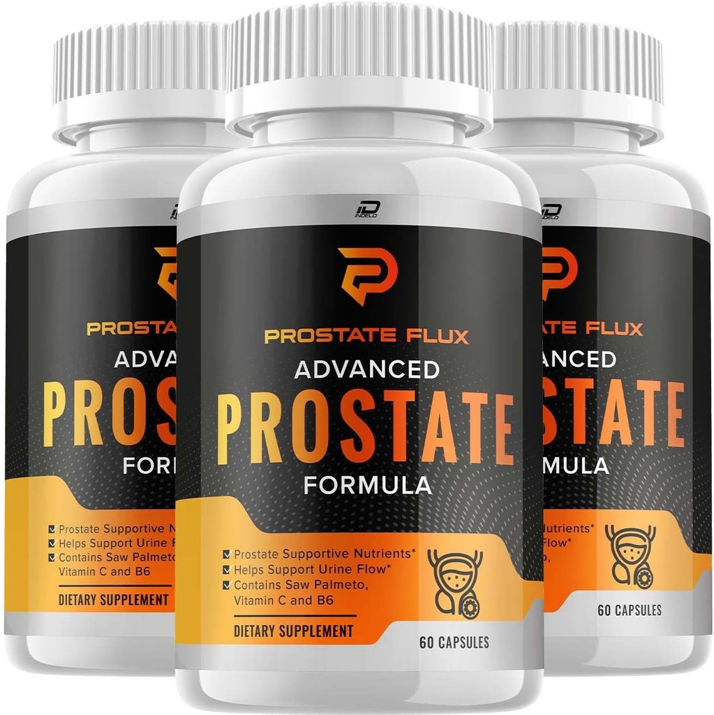 ProstateFlux Advanced Formula kapslid, ProstateFlux Wellness valem, normaalse põie ja funktsioonide täielik toetamine, eesnäärme Flux ülevaated (3 pakendit - 180 kapslit)
