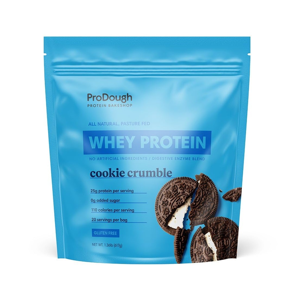 ProDough Gourmet Whey Isolaat Hüdrolüüsitud Valgu Pulber Loksutamiseks Mix- Lihtne Digest Ensüümisegu, 25 g Valku Serving, Looduslikud Koostisosad, Gluteenivaba, Keto Sõbralik (Cookie Crumble)