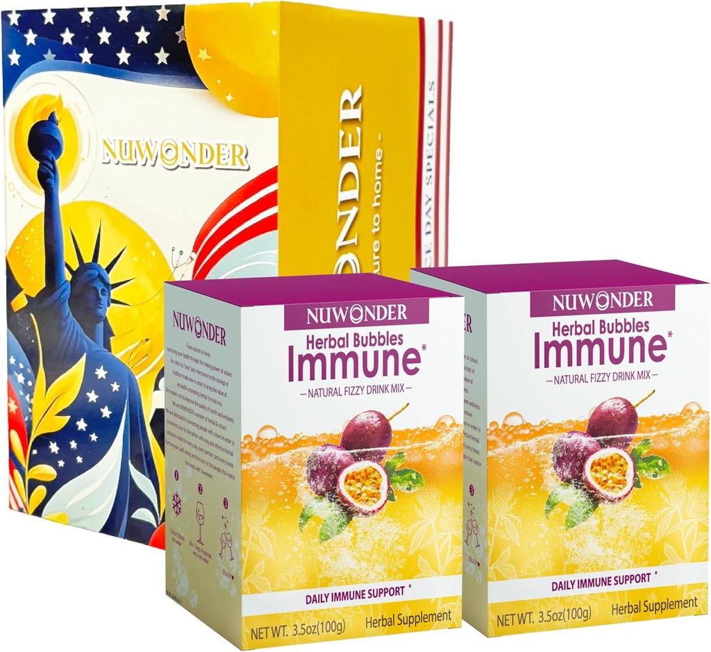 Immune Booster Fizzy Drink Mix Taimne täiendus valmistatud Astragalus, Ingver, Jujube, Atractylodes, Passion Fruit, No Artificial, 10 pakendit (2 kasti)