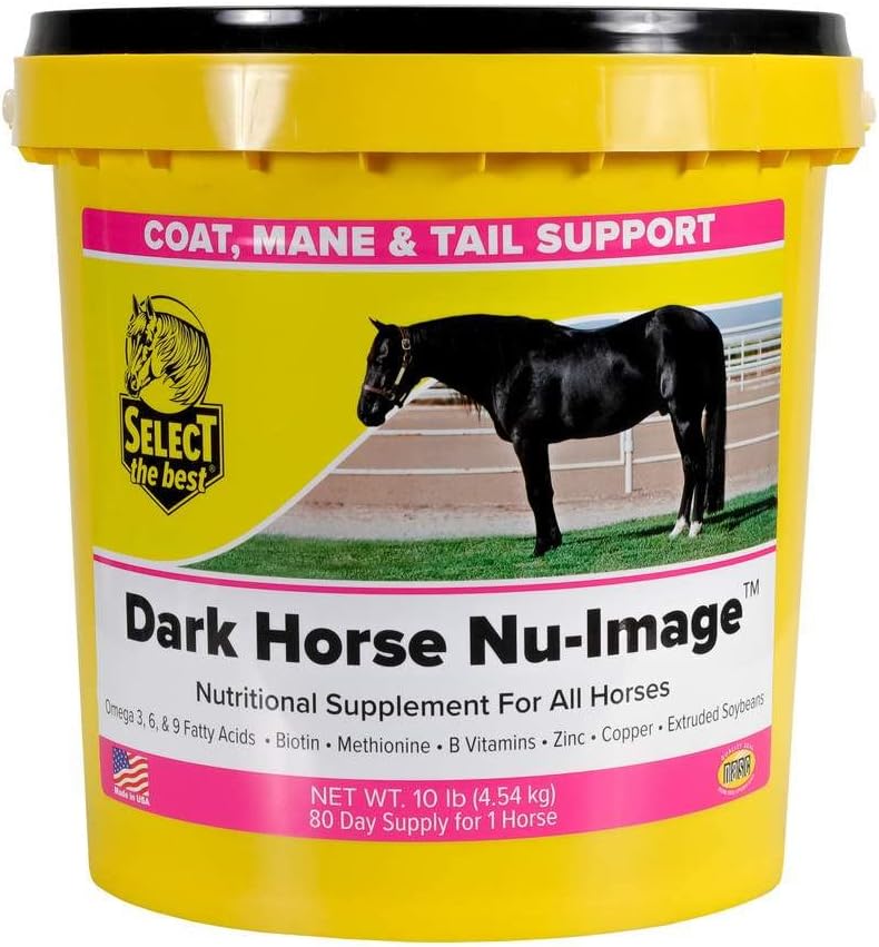 RICHDEL 784299621008 Dark Horse Nu-Image Hoof & Coat Support hobustele, 10 naela
