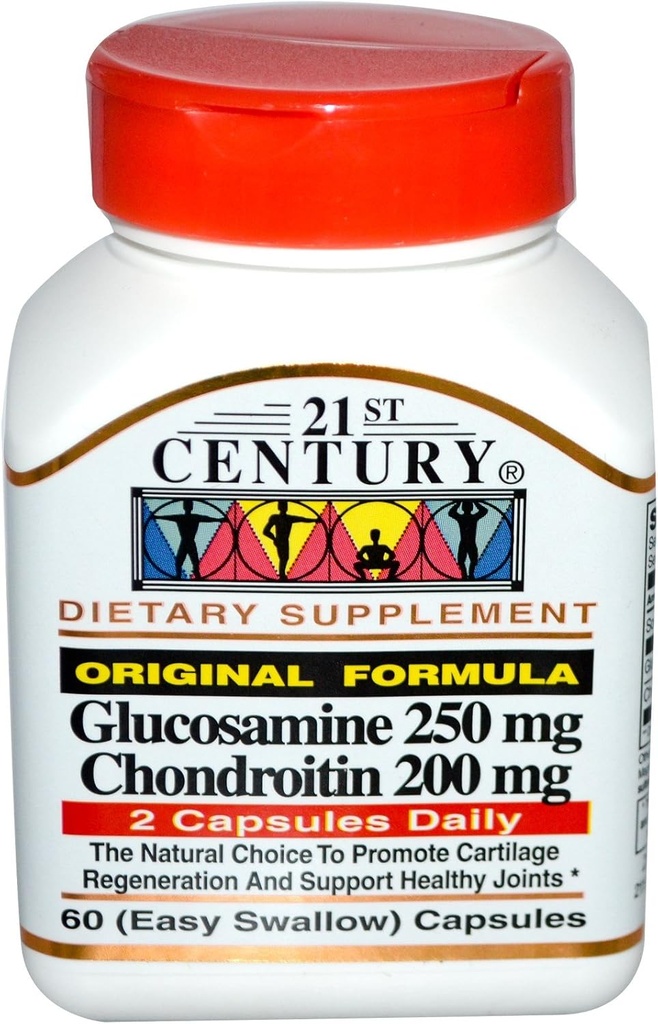 21. sajandi glükoosamiin Chondoitrin Originaalvalem 60 kapslit