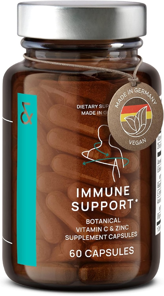 Nr 7 Immune Support Supplement - Immunity Boost with Echinacea - Natural C Vitamiin Acerola - Tsink - Andrograafia - Greibiseemne ekstrakt - Vegan Immune System Vitamiinide kompleks - 60 kapslit