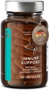 Nr 7 Immune Support Supplement - Immunity Boost with Echinacea - Natural C Vitamiin Acerola - Tsink - Andrograafia - Greibiseemne ekstrakt - Vegan Immune System Vitamiinide kompleks - 60 kapslit