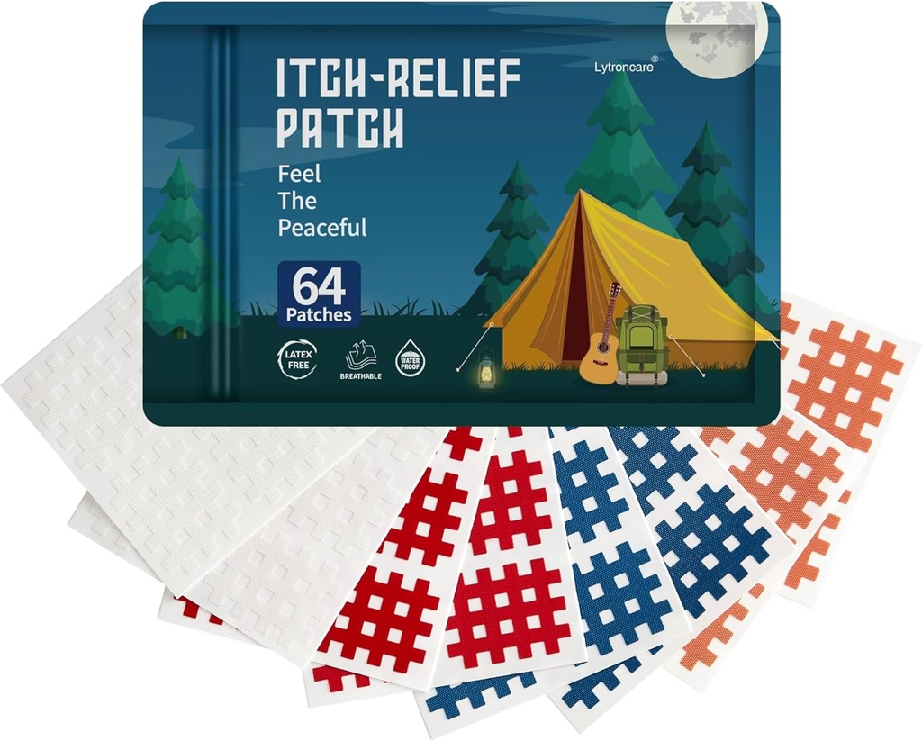 Bug Bite Itch Relief Patch lastele (64 Count), Road Travel Essentials lastele, Looduslikud koostisosad