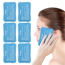 NEWGO Mini Ice Packs (6 pakendit) Gel Cold pakendid vigastuste taaskasutatavad, näojää pakend näokirurgia, hammaste valu, väsinud silmad, laste Boo Boo Boo Boos, sinikad, peavalud, rinnaga toitmine 4.5 "X 3.2" sinine