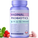 Vaginaalsed probiootikumid naistele, edendavad Ph tasakaalu, tervislikku vaginaalset lõhna ja taimestikku, uriintrakti tervist prebiootikumidega ja Lactobacillus probiootikum Blend 30 miljardit CFU, 60 kapslit