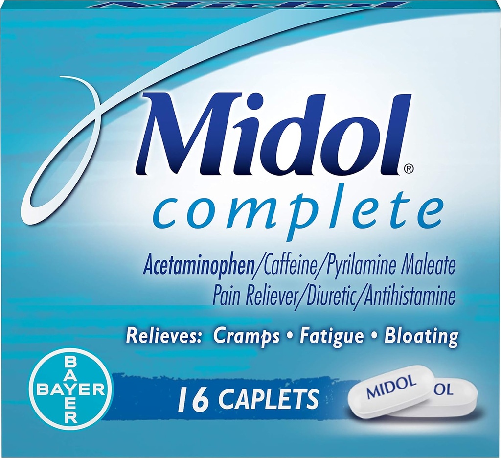 Midol Complete Caplets - 16 Caplets, Pakend 3