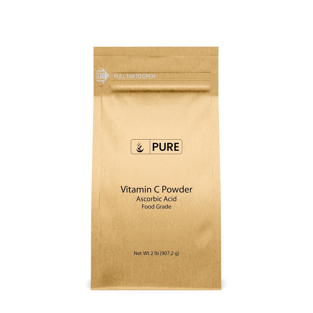 Puhtad ORIGINAALSED KOOSTISOSAD C-vitamiini pulber (2 lb) Askorbiinhape, mitte GMO, toidulisand