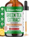 Roheline tee 10: 1 Ekstrakt 50% EGCG - roheline tee Vedelik tilgad - Vegan, 4X Võimsam kui pillid ja kapslid - 2oz Antioksüdandid ja immuunsüsteemi täiendus - Nahk, südame tugi, aju tervis ja mälu Boost