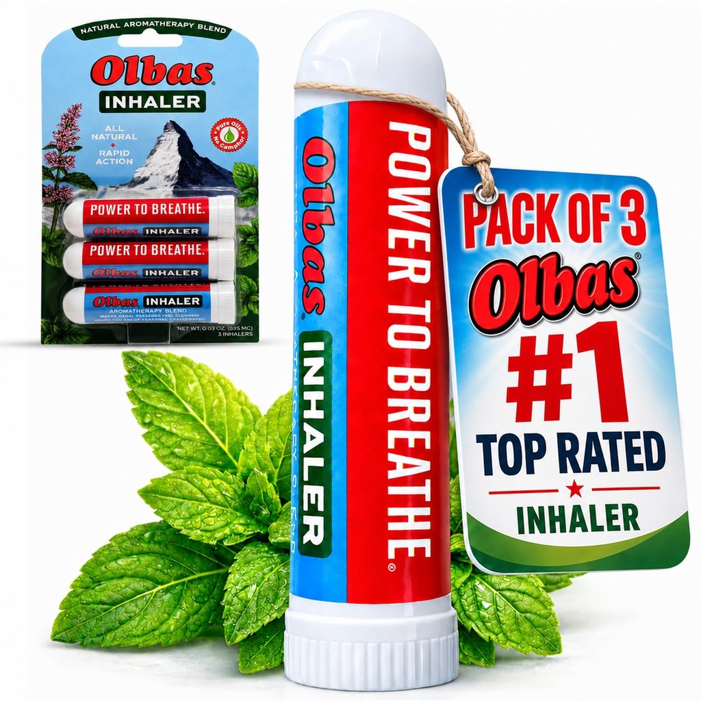 Olbas Nasal Relief Inhaler Aromatherapy/Aromaatne inhalaator , 0, 01 Oz , 3- pakk