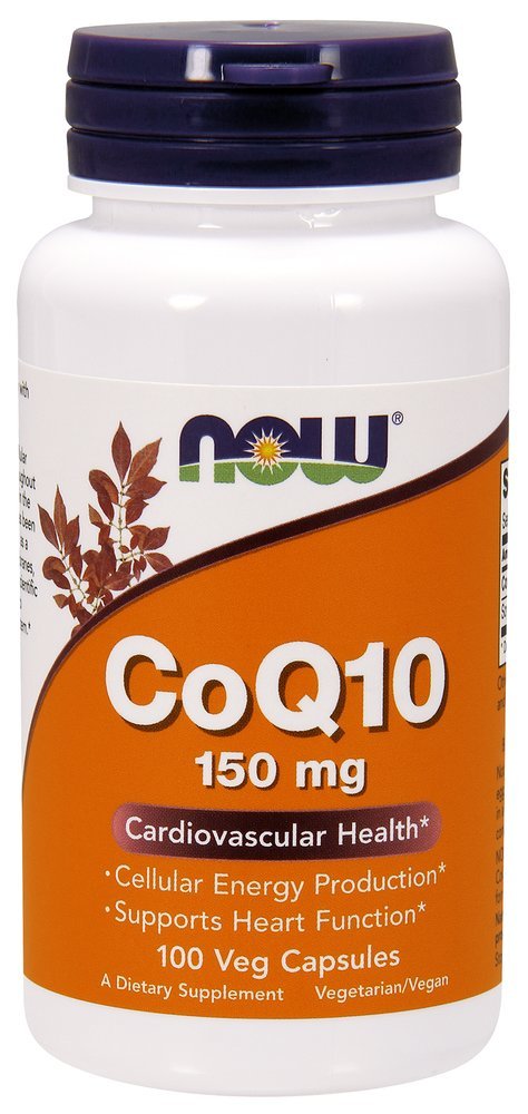 NOW Supplements, CoQ10 150 mg, Pharmaceutical Grade, All-Trans Form For Fermentation, 100 Veg Capsules