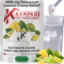 Krampade elektrolüüdid Pulberkaaliumilisand - 4000 mg K+, > 4X rohkem kui kookosvesi | Kohene krampide leevendamine | Hüdraadipulber