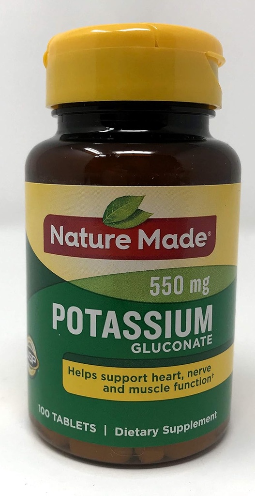 Nature Made Kaalium Gluconate 550mg Pakend 2