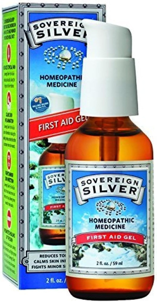 Suveräänne hõbe esmaabi geel - homöopaatiline meditsiin, 2oz (59 ml) - olge valmis elu väikesteks ebaõnnestumisteks (2. pakk)