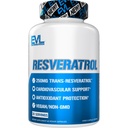 Evlution Anti-Aging Trans Resveratrol Supplement Nutrition Super Antioxidant Supplement koos 250mg Trans-Resveratrol alates Resveratrol 500mg Jaapani Knotweed ekstrakti Immuunsüsteemi ja südame tervise