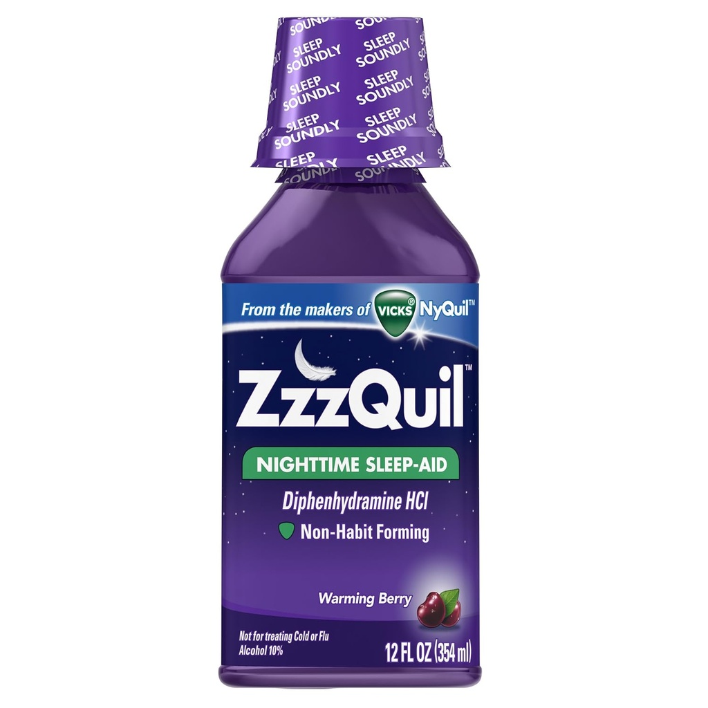 ZzzQuil öine uneabi Vedelik Soojenemine Berry Flavor 12 Fl Oz