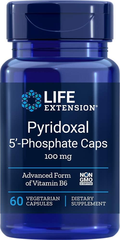 Elu pikendamine Pyridoxal 5-Fosfate 100 Mg taimetoitlased kapslid, 60-Count (120)