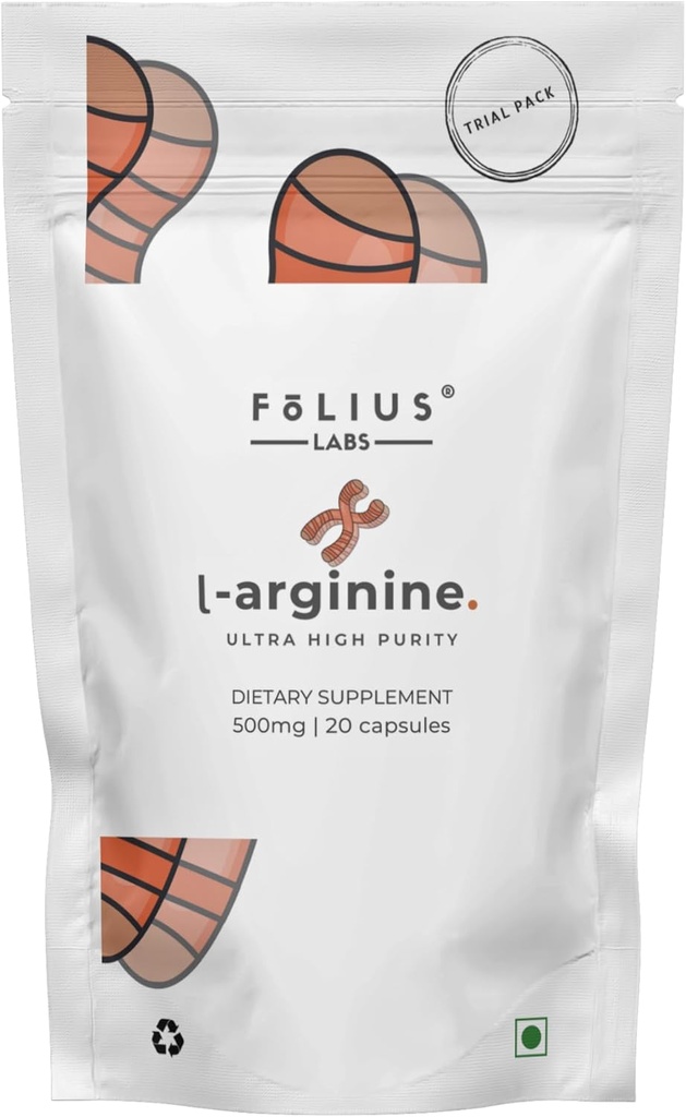 L-arginiin 1000mg täiendus meestele ja naistele - toetab lämmastikoksiidi tootmist - toetab vereringlust - enne treeningut Aminohappe täiendus (10 päeva proovipakett)