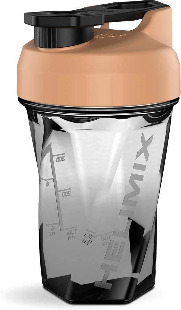 HELIMIX 1. 5 Vortex Blender Shaker Bottle hoiab kuni 20oz | Segamiskuuli ega viskit | USA Made | Portable Pre Workout Whey Protein Drink Shaker Cup | Segab kokteile Smoothies Shakes | Top Rack Safe