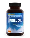 BioEmblem Antarktika krillõli lisand | 1000mg | Omega-3 õli kõrge EPA + DHA, astaksantiin ja fosfolipiidid | Kalade järelmaitse | 60-Count Non-GMO Softgels