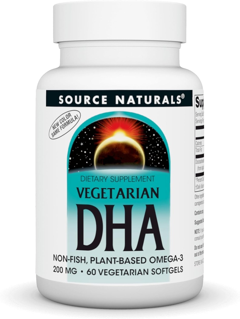 Allikas Naturals Taimetoitlane DHA koos Neuromins, Mittekala Taimepõhine Omega-3, 60 SoftGels