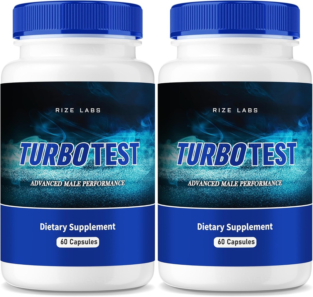 TurboTest Dietary Pills for Men, TurboTest Capsules for Healthier Body, TurboTest Maximum Strength Formula, TurboTest Advanced Supplement Reviews (120 kapslit) (pakk 2)