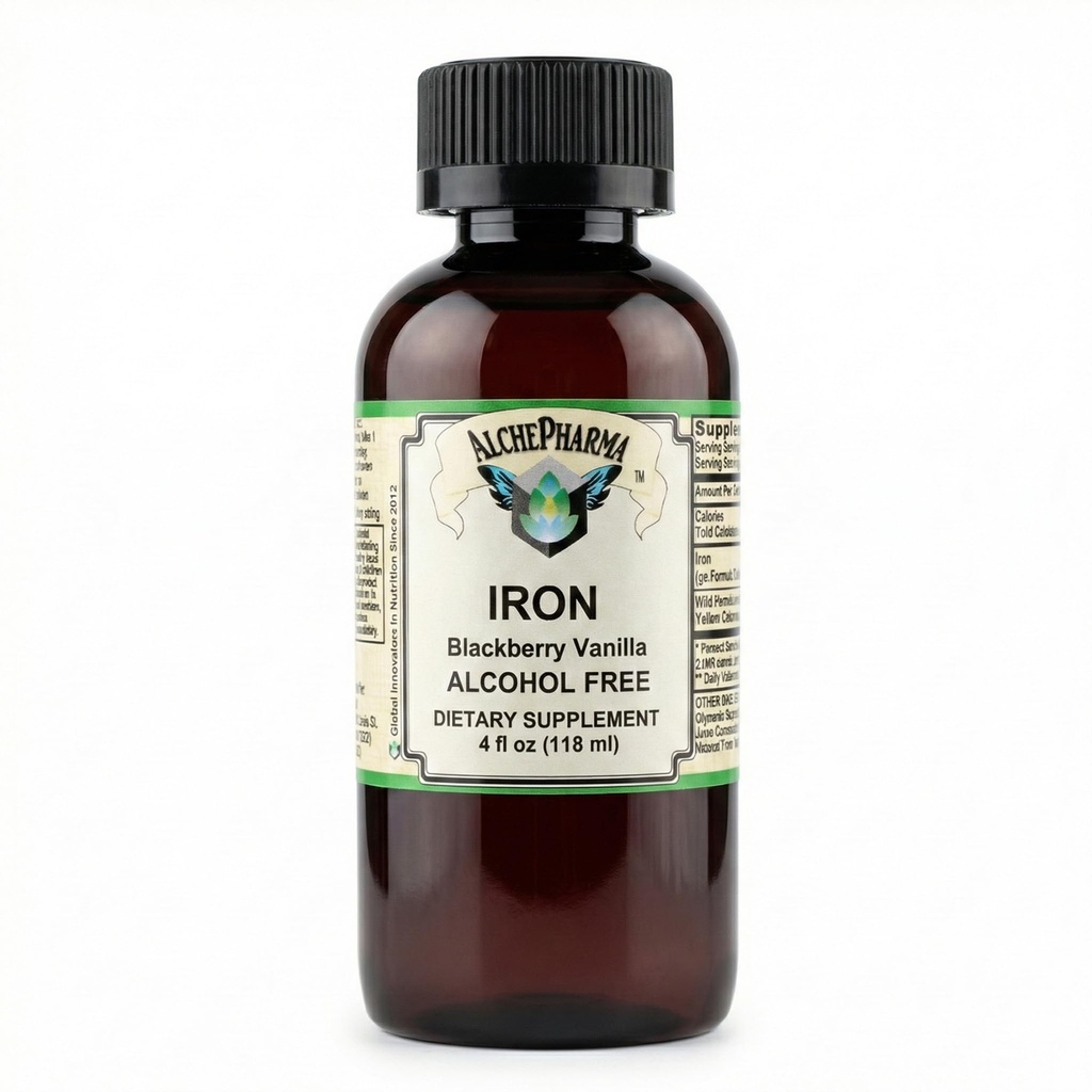 Raudvedelik (õrnalt imenduv raud(II)diglütsinaat kelaat) BlackBerry Vanilla 4 fl oz 24 Servings