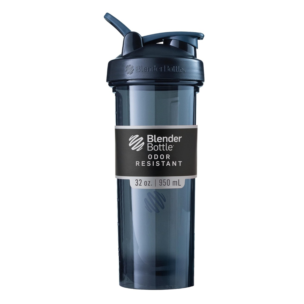 BlenderBottle Shaker Bottle Pro seeria sobib ideaalselt valgu raputamiseks ja eeltreeninguks, 32-kordne, must
