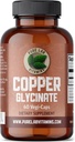 Puhas Lab Vitamiinid Vask Glütsinaat Mineral Supplement -1 mg - 60 Vegan Caps oluline kollageeni tootmine, toetab immuunsüsteemi ja punaste vereliblede moodustumist - Gluteenivaba valmistatud Kanadas