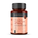 Ultra Pure Superba Krill Oil 500mg x 120 Kapslid - hangitud Antarktika saastumata vetest, pakkudes rikkalikku varu astaksantiini, oomega 3 ja D-vitamiini