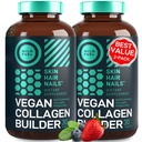 Vegan kollageeni Booster tabletid - Julmusevaba vegan kollageeni toidulisandid - Biotiin, orgaaniline supertoit, taimsed kollageeni vitamiinid nahale, juustele, küüntele - 2-Pack, 60 taimse kollageeni Boost pillid