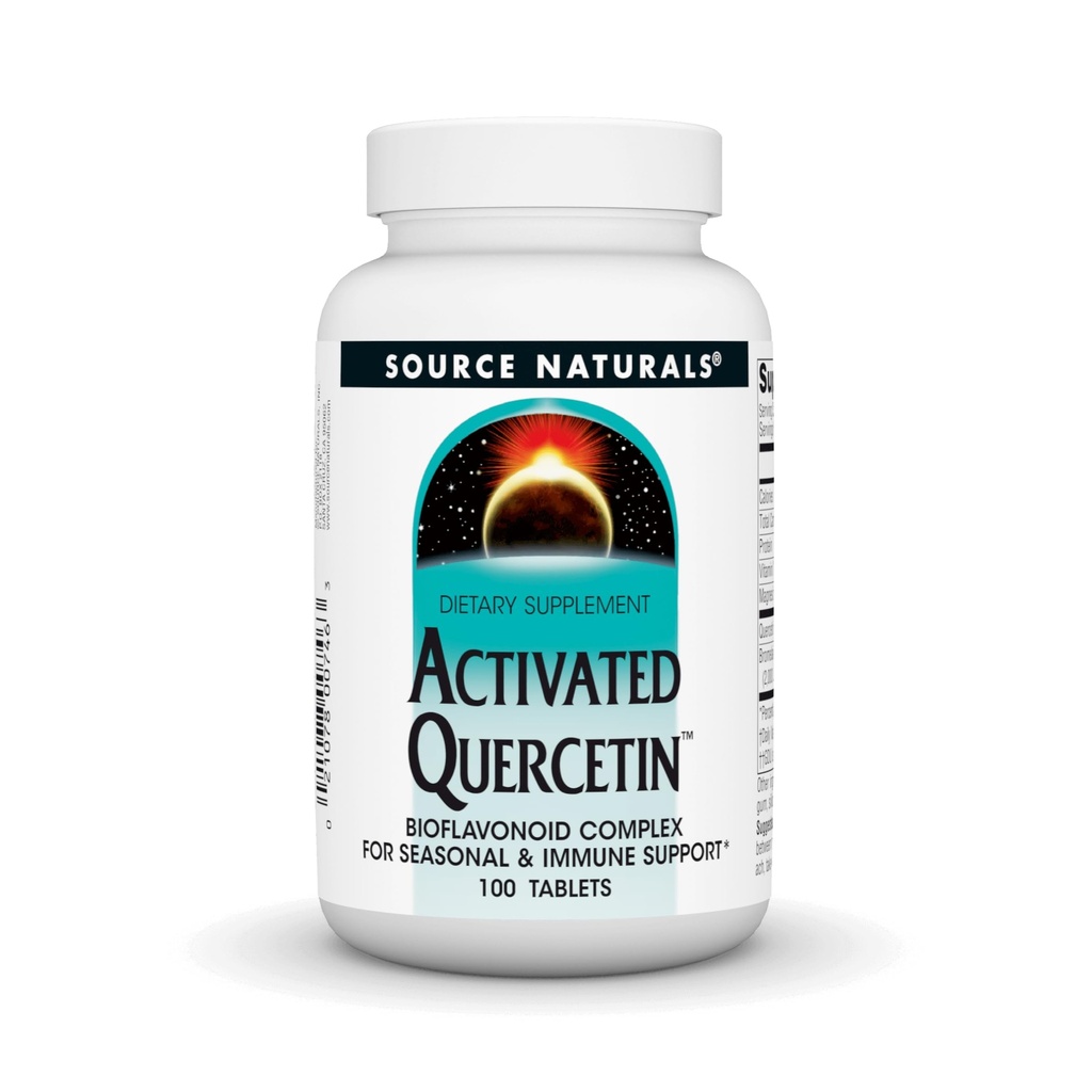 Allikas Naturals Activated Quercetin - Plant-Derived Bioflavonoid Complex - Hooajaline ja immuunkaitse - 100 taimetoitlase sõbralikud tabletid