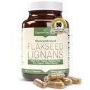 Lignans for Life Flaxseed Lignans for Dogs & People - Orgaaniline linaseemnelisa hormoonide toetuseks, 15mg 90 kapslit, linaseemned koertele ja naistele, kõrge kiudainega