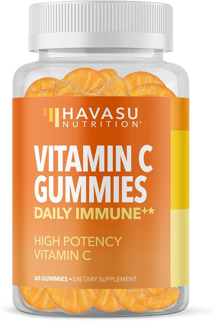 HAVASU TOITUMINE C-vitamiini kummid, oranž, 60ct