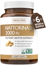 Tervised Harmony Nattokinase 2000 FU (Non-GMO) Võimas Nattokinaasi täiendus valmistatud looduslikult kääritatud sojaubadest - (6 kuu pakkumine) 180 Vegan Natto kapslid
