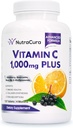 Immuunsus Vitamiin C 1000mg Elderberry, Quercetin, Bioflavonoids, Rose Hips, Rutin - 4 kuud tarne, 120 tabletti - immuunsüsteemi tugi