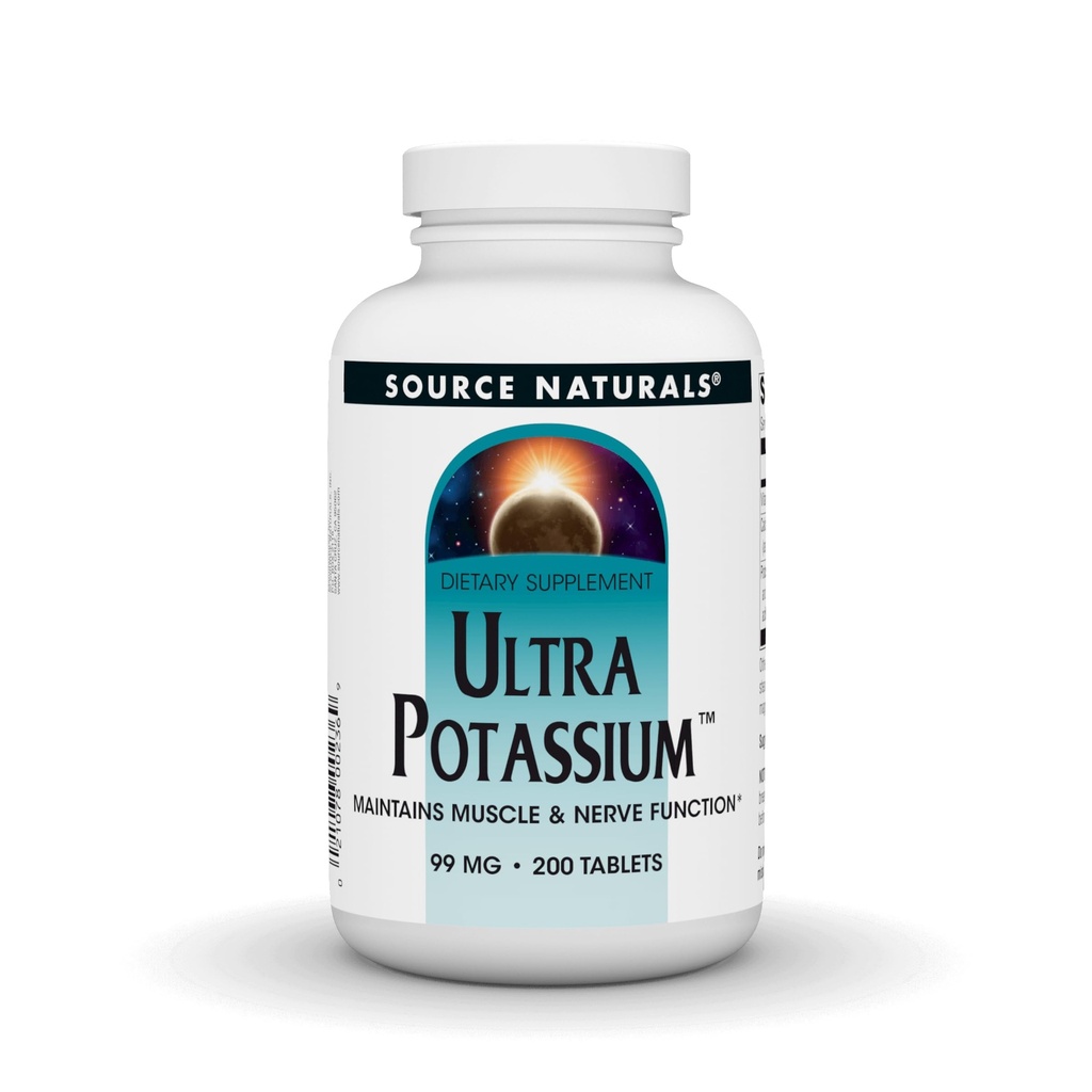 Ultra Kaalium 99 mg Säilitab Lihas- ja Närvifunktsiooni - Toidulisand - 200 tabletti