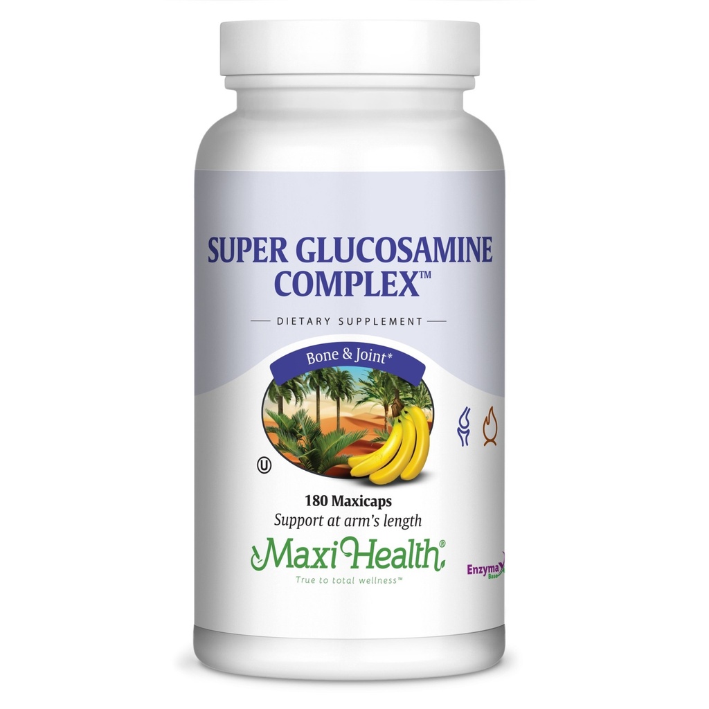 Maxi Health Super Glükoosamiini kompleks - ühine valem - MSM - 180 kapslit - Kosher