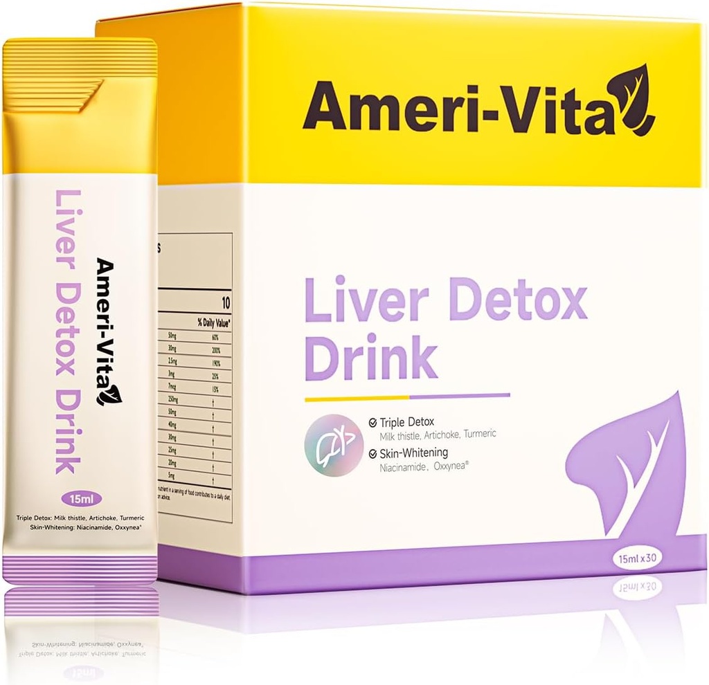 Vedel maks Detox Joogilisa - Piimaohakas ja artišokiekstraktid kurkumi ja inositooliga - looduslik maksa tervisetoetus - suhkruvaba, mitte-GMO, virsikumaitse - 30 kotikest