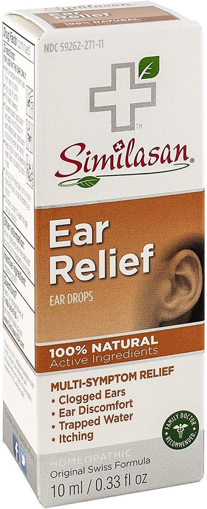 Similasan Earache Relief Kõrva tilgub 10 ml (3 pakendit)