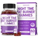 Öine Fat Burner Gummies (60 Count) Kaalulangus & Metabolism - Suhkruvaba - Maitsestatud Vaarika Maitsestatud Melatoniinilisandiga Gummies - Vegan Ohutu - Kolmanda osapoole testitud - Valmistatud USA-s