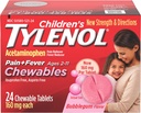 Laste Tylenol närimistables, Acetaminophen valu ja palaviku leevendamiseks, Bubble Gum, 24 ct