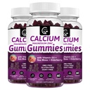 Kaltsium Magneesium Tsink Gummies kõrge imendumisega Magneesium Glütsinaat Kaalium - Taimekompleks Kaltsium Magneesium 2: 1 suhe, D3 Sea Sammal Luu, Lihased, Immun & Sleep Support, Vegan-3 Pack