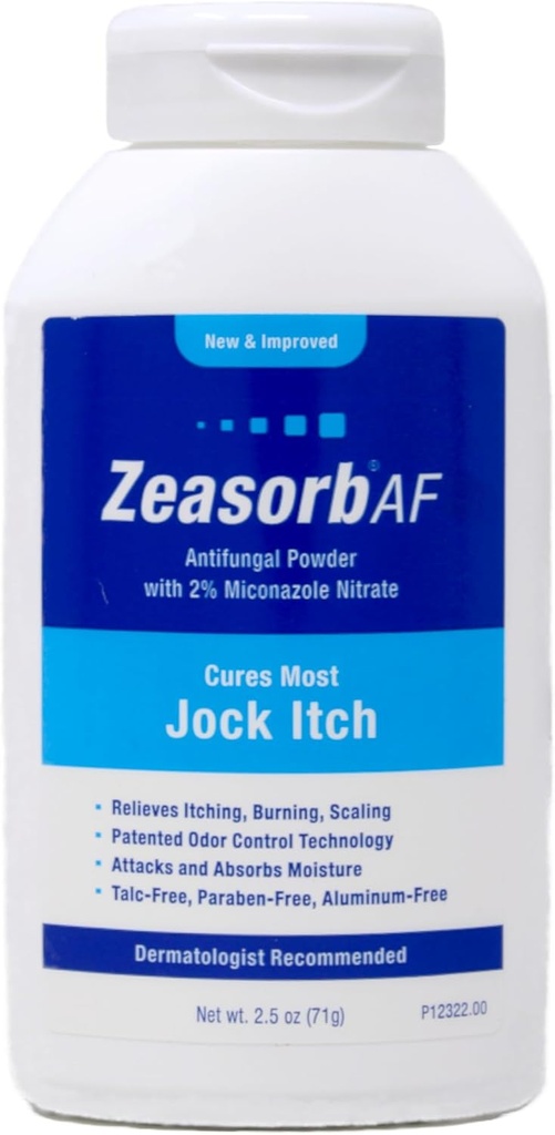 Zeasorb-AF Super Absorbent Seenevastase Ravi Pulber Jock Itch 2,5 oz (Pack of 11)