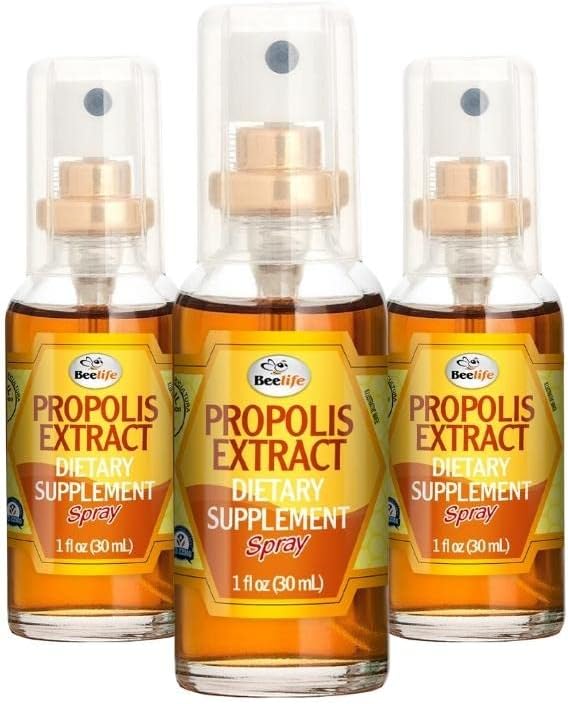 Beelife Propolis Hare Throat Relief Spray - Propolis Spray - Natural Immune Support, Aitab Calm Cough & Dry, Itchy Throat - No Sugar - 3-Pack