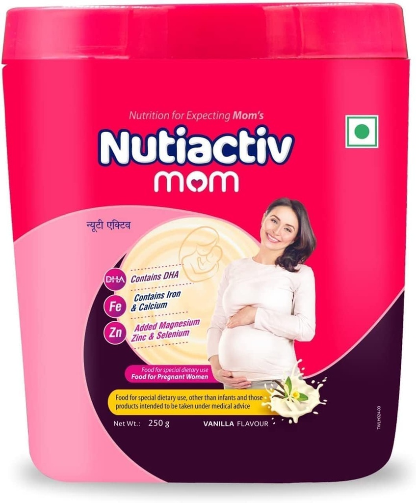 SENTA Leeford Nutiactiv ema valgupulber naistele - rikastatud toitainetega nagu E-vitamiin, C-vitamiin ja DHA | parandab ainevahetust ja immuunsüsteemi | rasedatele naistele 250g, Vanilla maitse