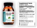DR WAKDE Gotu kola kapslid (Mandukparni, Centella asciatia, 60 Veg Caps, taimepõhine toidulisand, Ayurveda ürdi, kõik looduslikud, vegan)