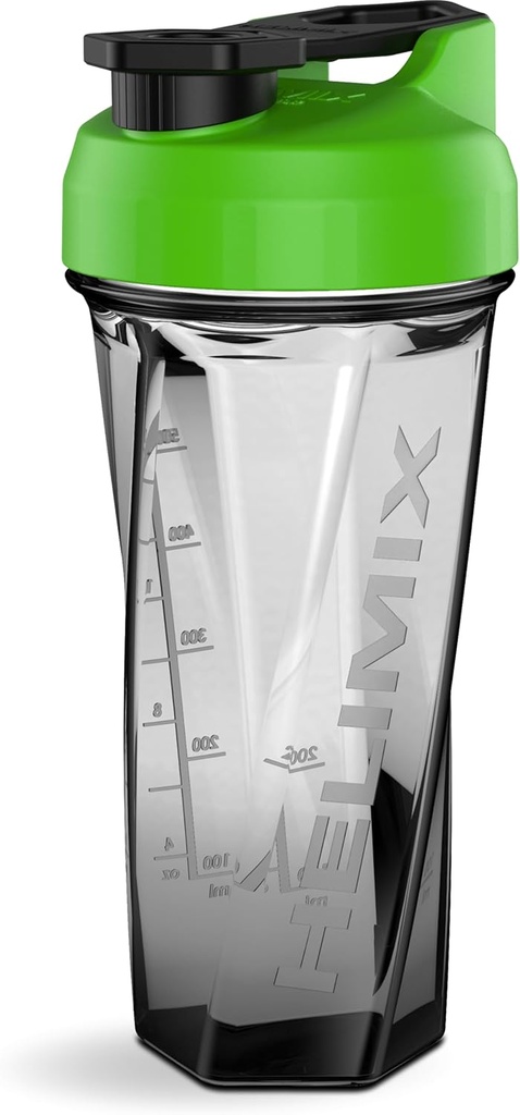 HELIMIX 2.0 Vortex Blender Shaker Bottle hoiab kuni 28oz | Segamiskuuli ega viskit | USA Made | Portable Pre Workout Whey Protein Drink Shaker Cup | Segab kokteile Smoothies Shakes | Top Rack Safe