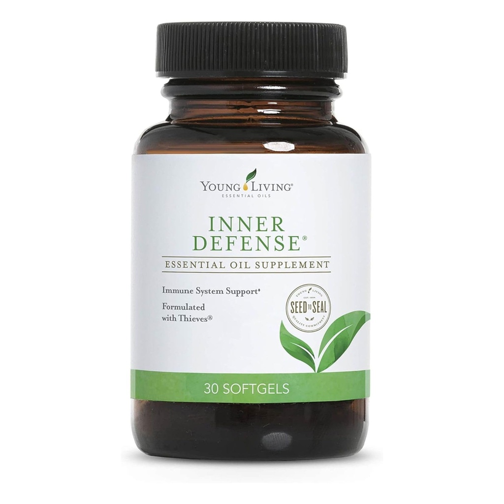 Young Living Inner Defense, 30 Softgels, Avage tugevate eeterlike õlide, oregano, tüümiani, sidrunirohu ja vargate jõud, terviklik immuunsustoetus