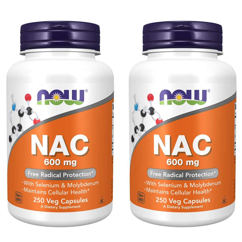 Nüüd Foods Nac-atsetüül Cysteine 600mg, 250 Vcaps (500 (250X2)